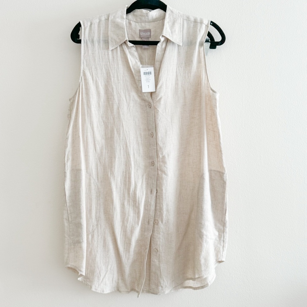 NWT Chicos Linen Tank Vanna